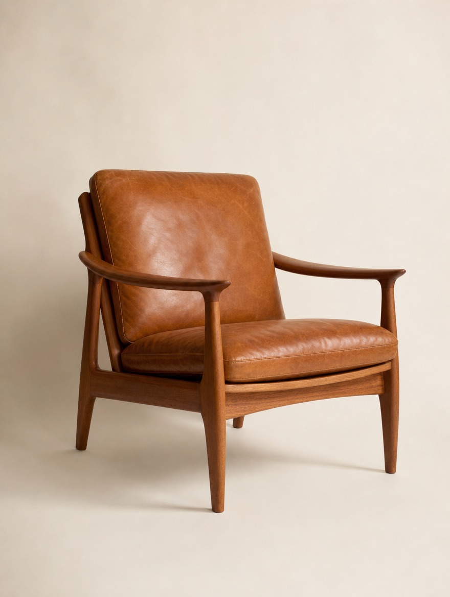 Danish teak lounge chair